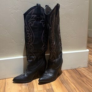 Steve Madden Black Heeled Boots